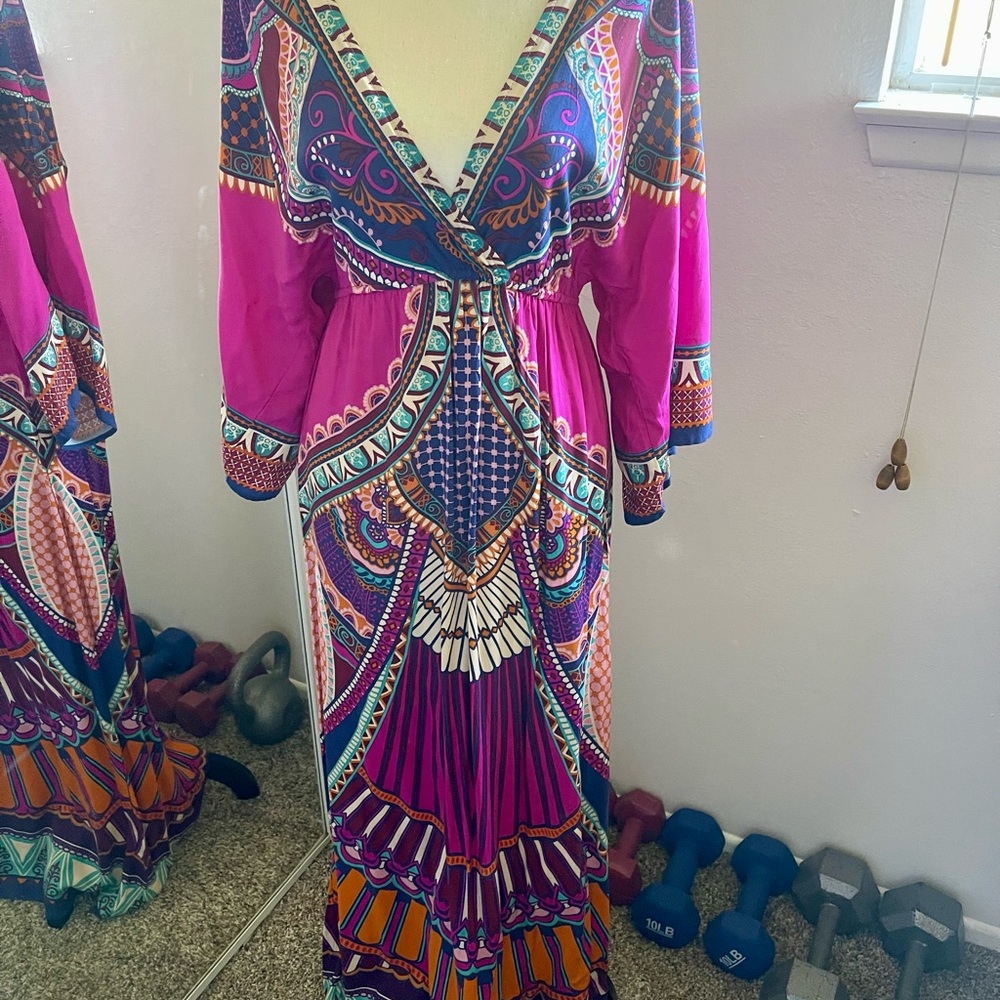 Flying Tomato Vibrant Color Maxi Dress
